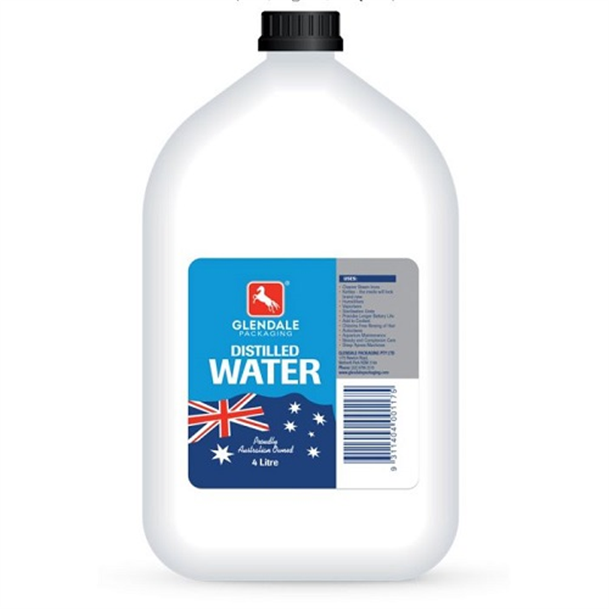 GLENDALE DISTILLED WATER 4LT