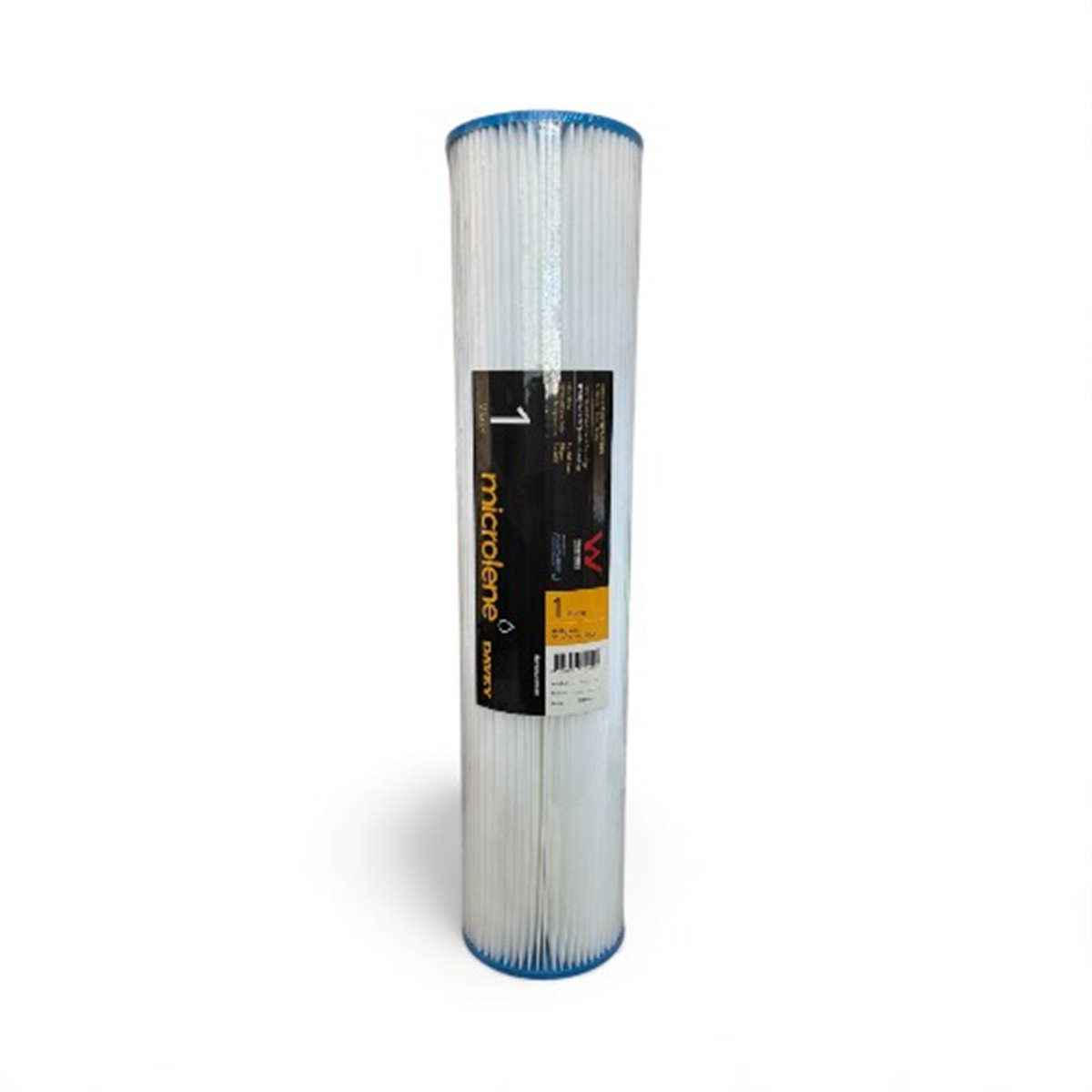 DAVEY JUMBO PLEATED FILTER 20" X 4.5" 1 MICRON 1PP20J