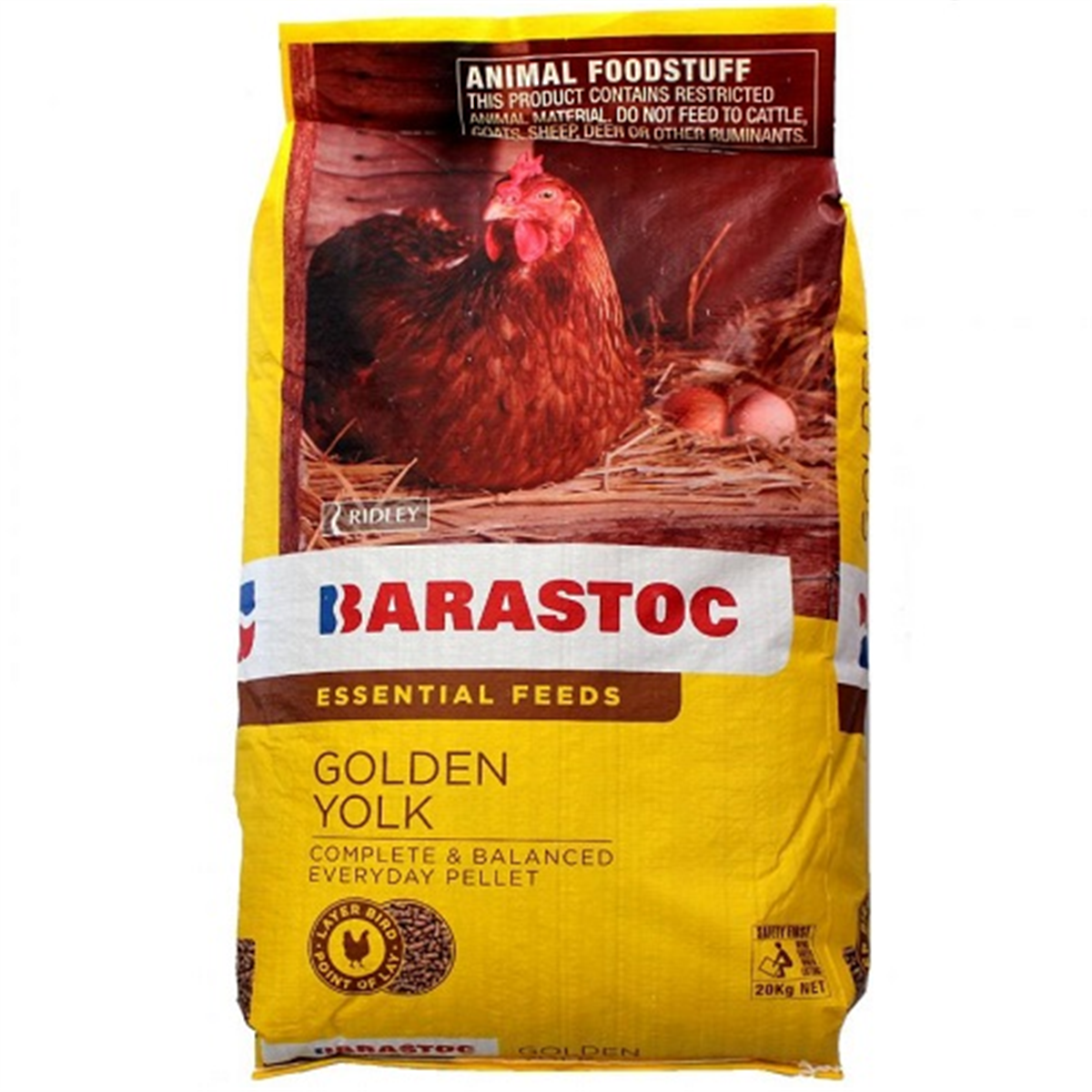 RIDLEY GOLDEN YOLK LAYER PELLETS 20KG