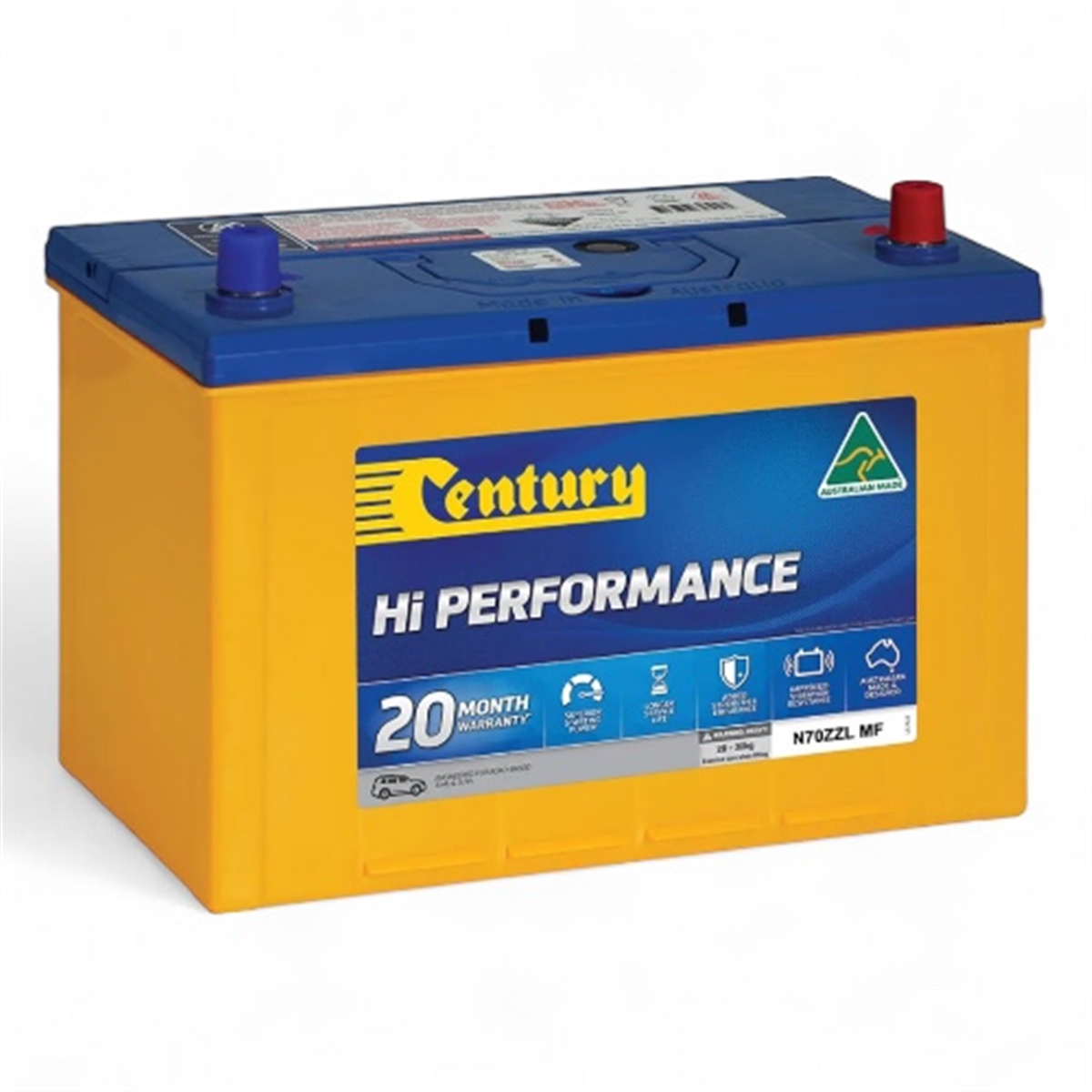 CENTURY HI PERFORMANCE BATTERY N70ZZL MF