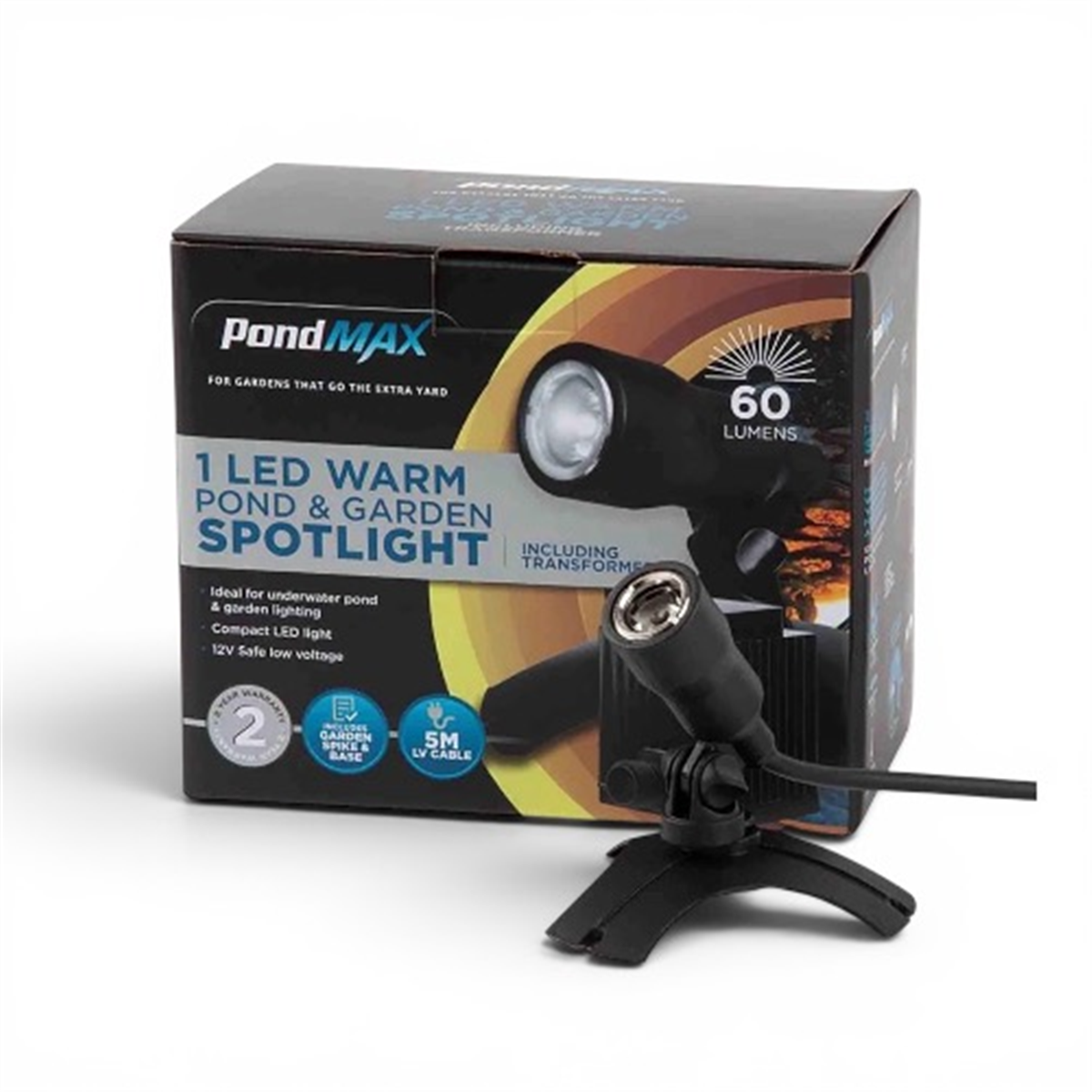 PONDMAX POND GARDEN SPOTLIGHT 1 LED WARM
