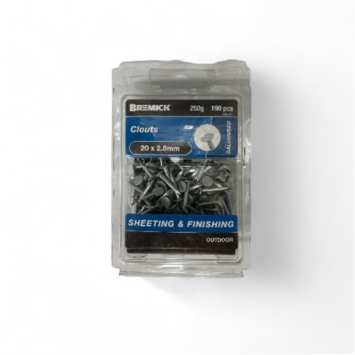BREMICK CLOUT GAL 20MM X 2.8MM 250GM