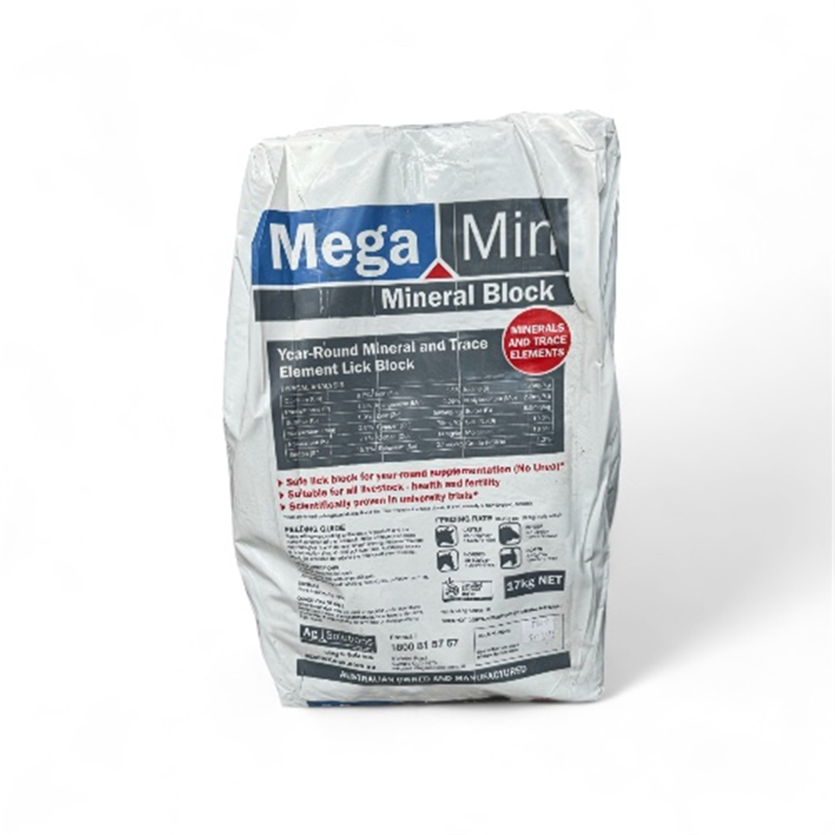 AG SOLUTIONS MEGAMIN MINERAL BLOCK 17KG