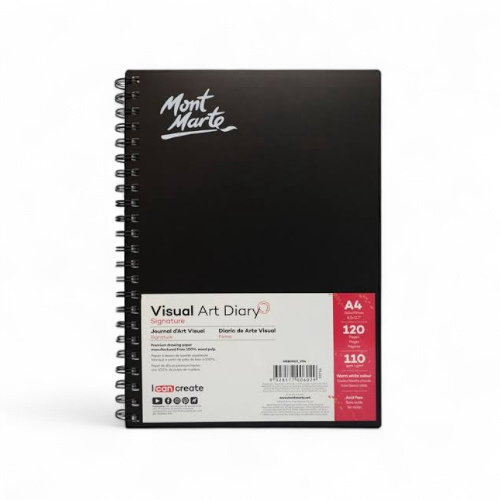 MONT MARTE VISUAL ART DIARY A4 120PAGE