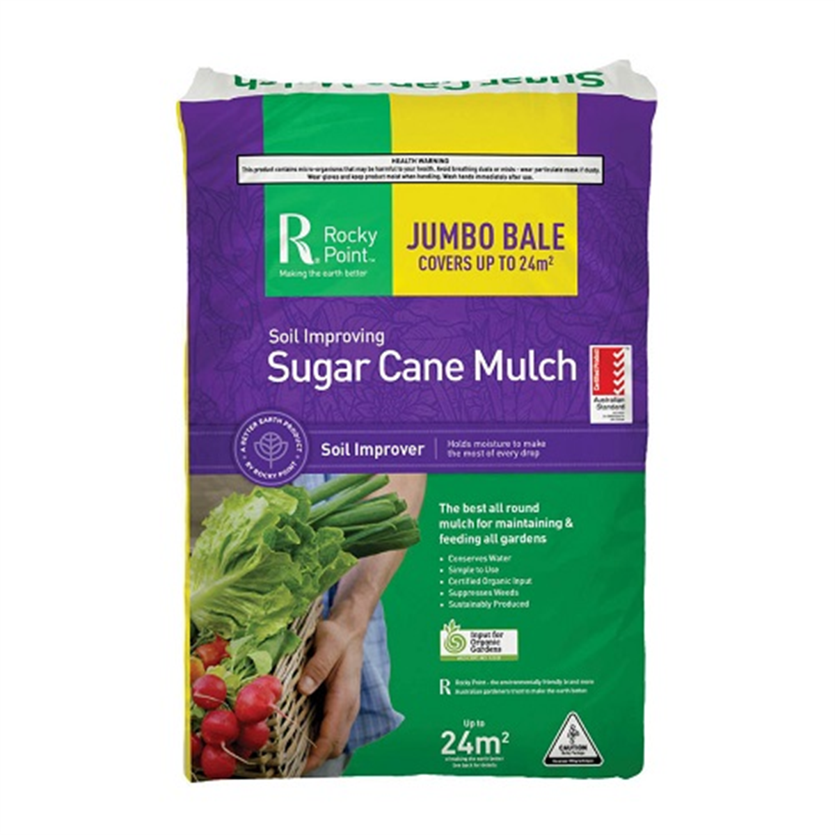 ROCKY POINT SUGAR CANE MULCH JUMBO BALE