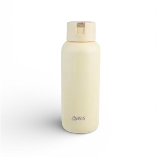 OASIS MODA CERAMIC LINED DRINK BOTTLE 1LT DAFFODIL