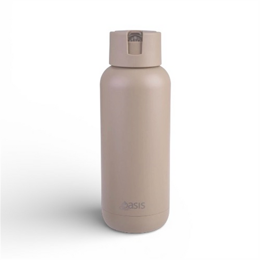OASIS MODA CERAMIC LINED DRINK BOTTLE 1LT LATTE