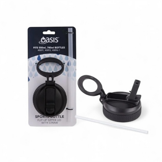 OASIS SPORTS BOTTLE REPLACEMENT SIPPER LID & STRAW