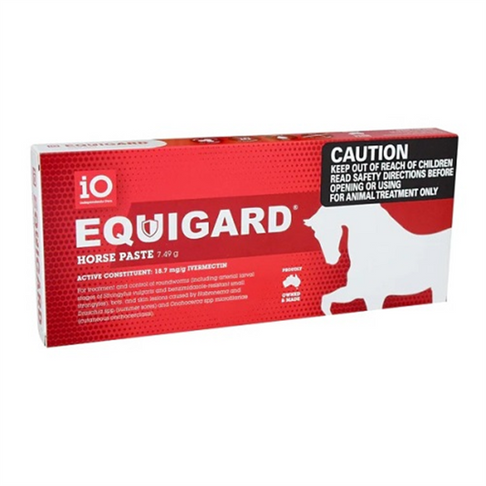 iO EQUIGARD HORSE PASTE RED 7.49GM