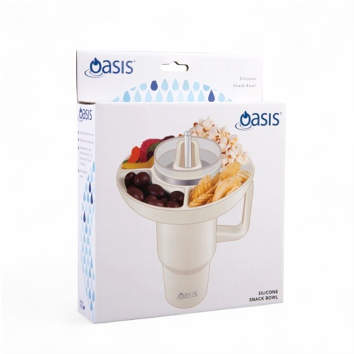 OASIS SILICONE SNACK BOWL FOR TUMBLER CUP