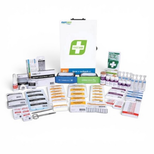FASTAID R2 FARM N OUTBACK FIRST AID KIT METAL WALL MOUNT