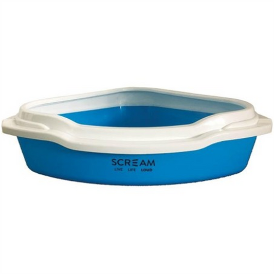 SCREAM CORNER LITTER TRAY LOUD BLUE