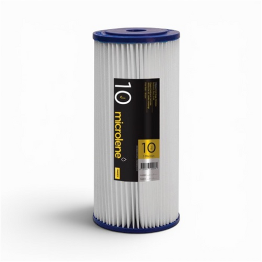 DAVEY MICROLENE JUMBO PLEATED FILTER 10" X 4.5" 5 MICRON 5PP10J