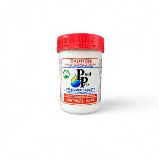 POOL PRO STABILISED TRICHLOR TABLETS 1KG