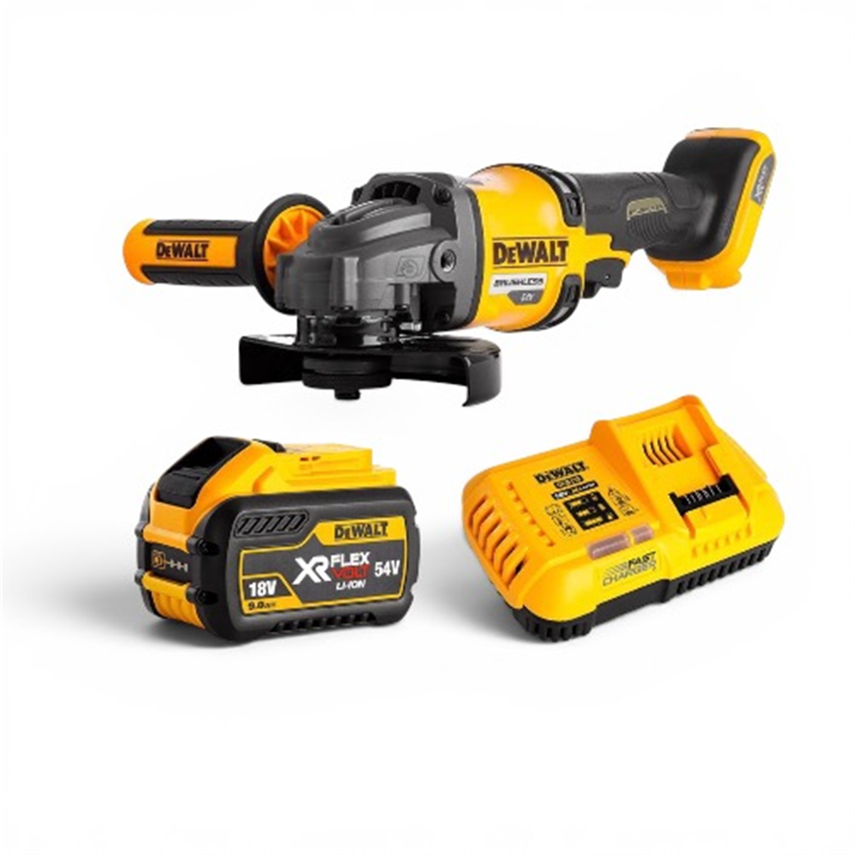 DEWALT ANGLE GRINDER KIT 54V 125MM
