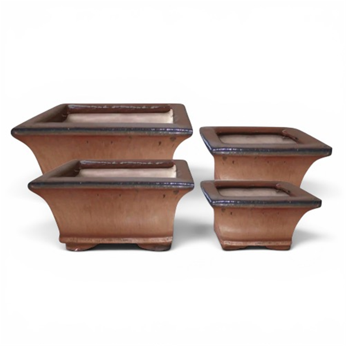 IZUMI COPPER SQUARE BONSAI POT SMALL
