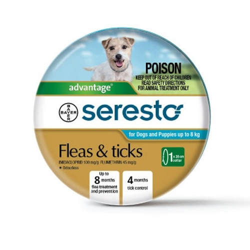 SERESTO FLEA & TICK COLLAR <8KG