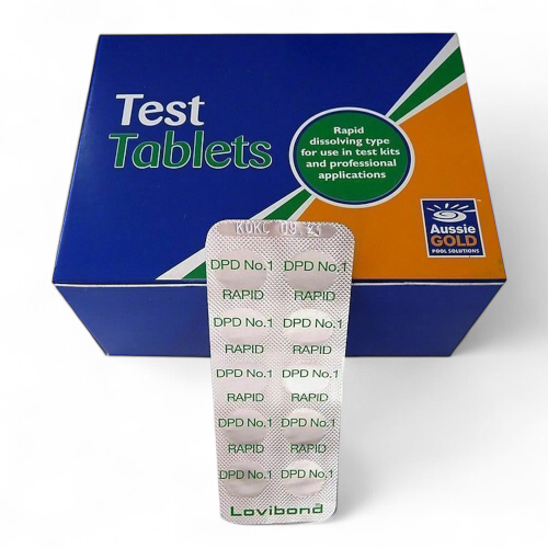 AUSSIE GOLD DPD POOL TEST TABLETS SHEET OF 10 TABLETS