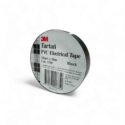 BLACK PVC ELECTRICAL TAPE 18MM X 18MT