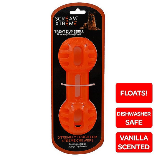 SCREAM XTREME TREAT DUMBBELL LOUD ORANGE EXTRA LARGE