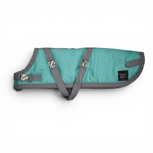 ZEEZ SUPREME DACHSHUND DOG COAT MINT GREEN 43.5CM SIZE 17 68-D361117
