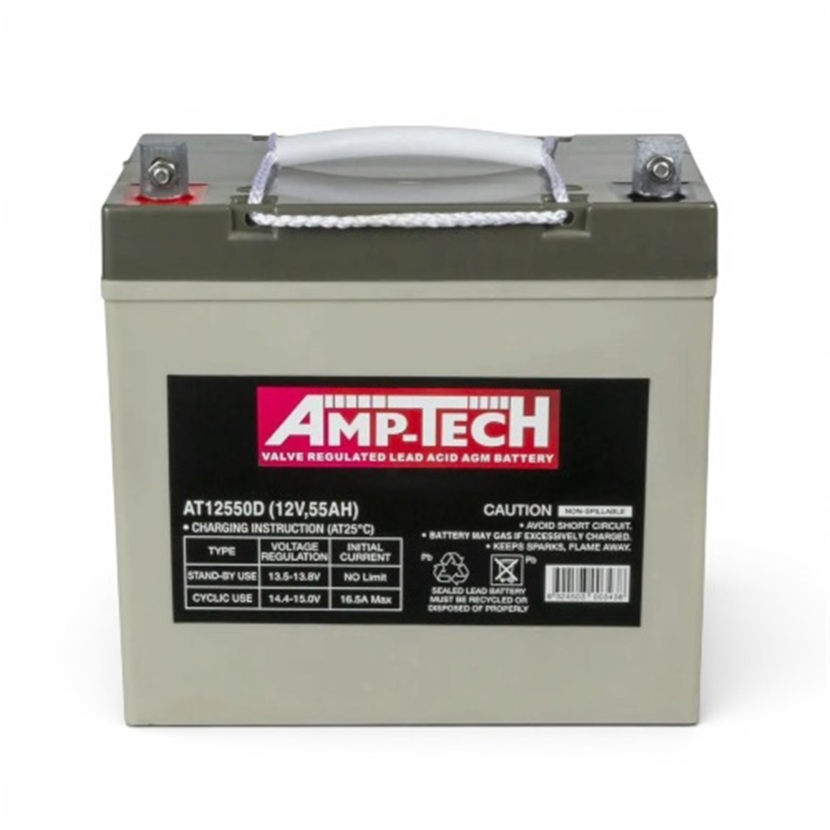 AMP-TECH DEEP CYCLE BATTERY AT12550D