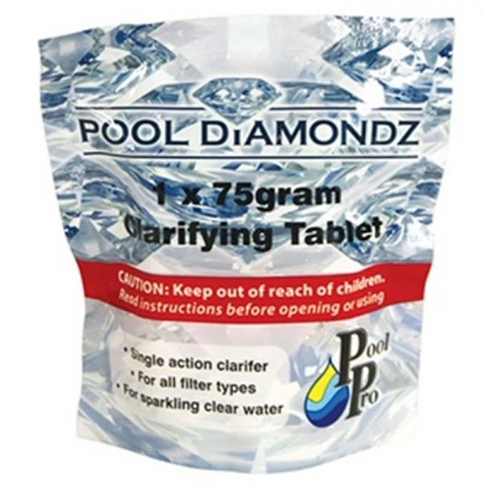 POOL DIAMONDZ CLARIFYING TABLET 75G