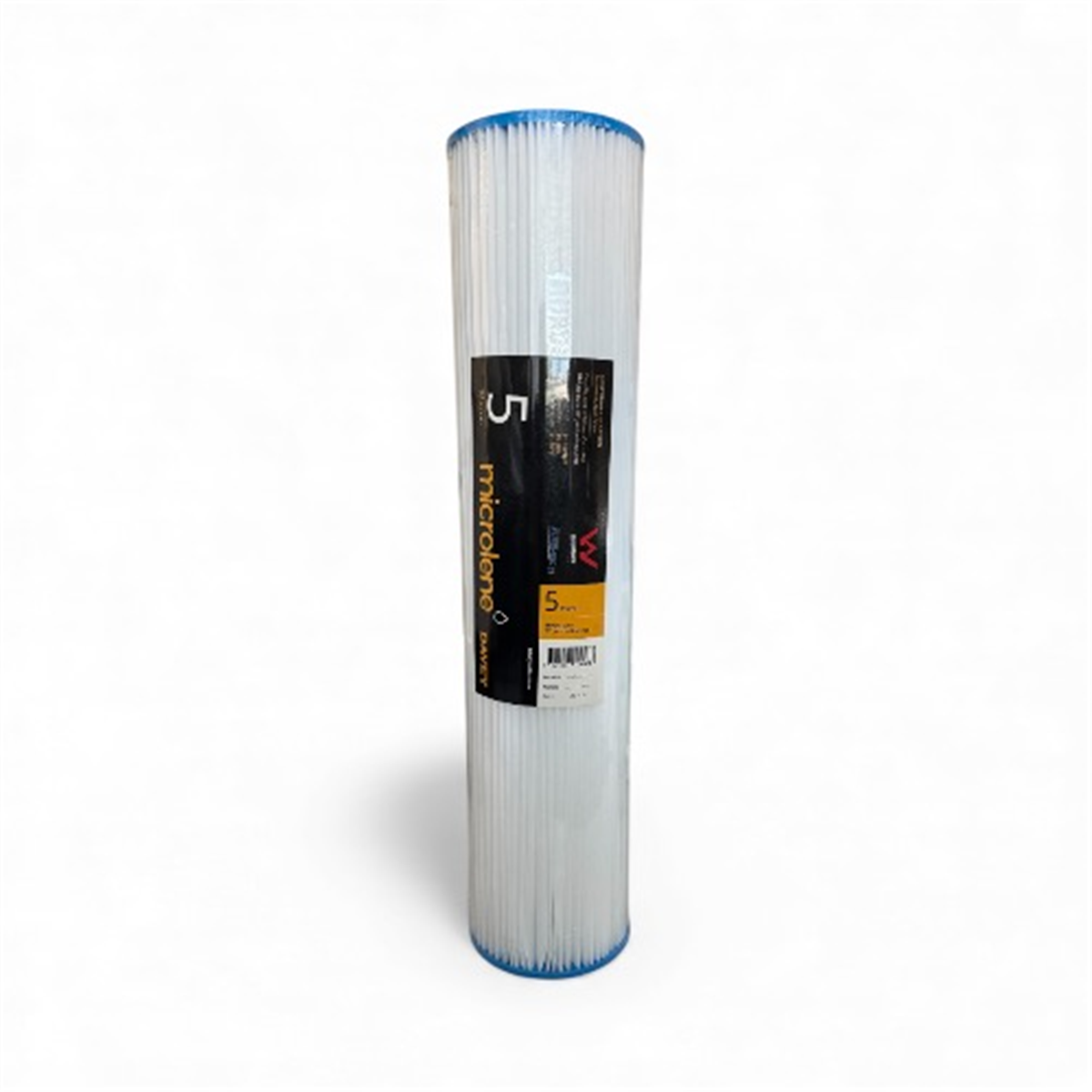 DAVEY MICROLENE JUMBO POLY PLEATED FILTER 20" X 4.5" 5 MICRON 5PP20J